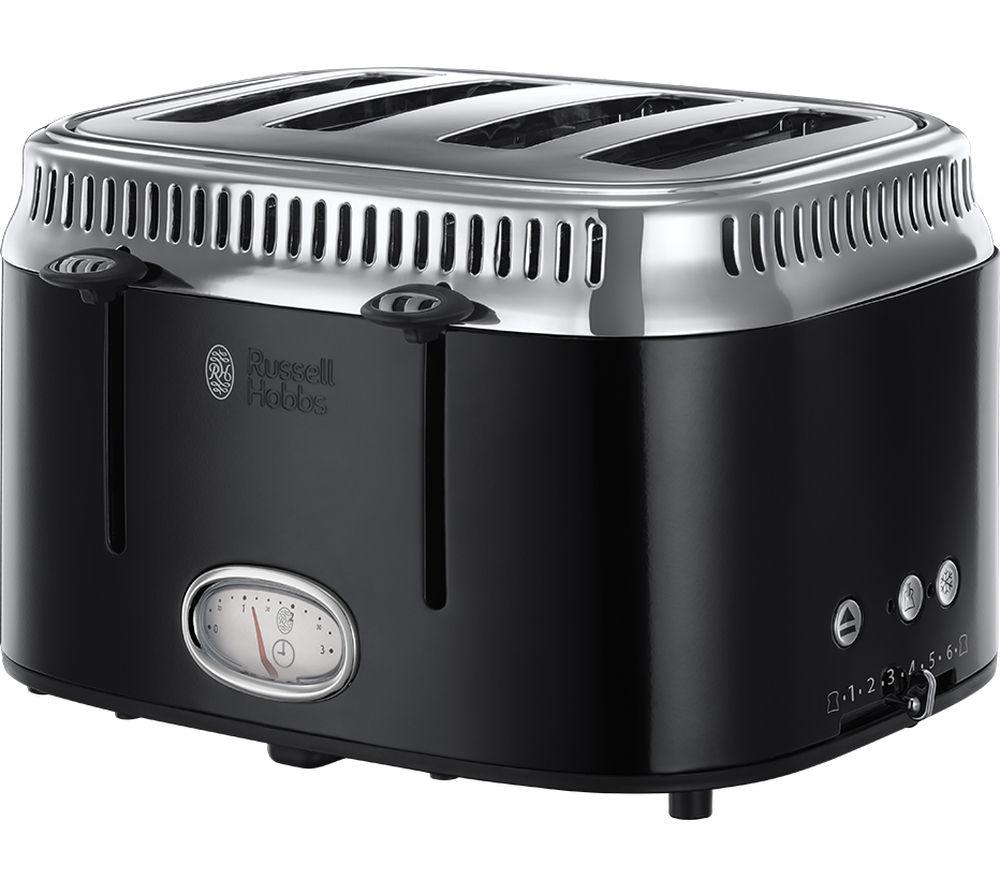 RUSSELL HOBBS Retro 21691 4 Slice Toaster Black