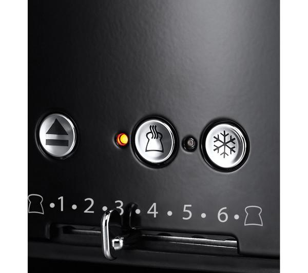 RUSSELL HOBBS Retro 21691 4-Slice Toaster - Black image number 4