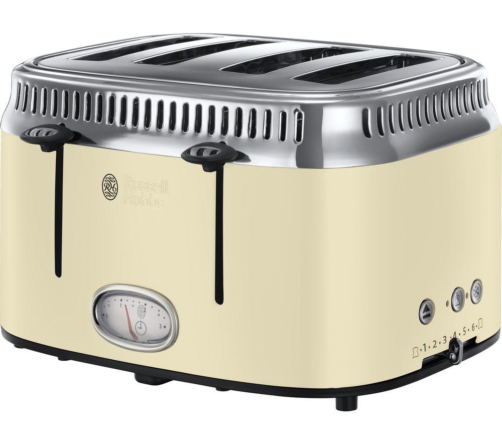 RUSSELL HOBBS Retro 21692 4Slice Toaster Cream