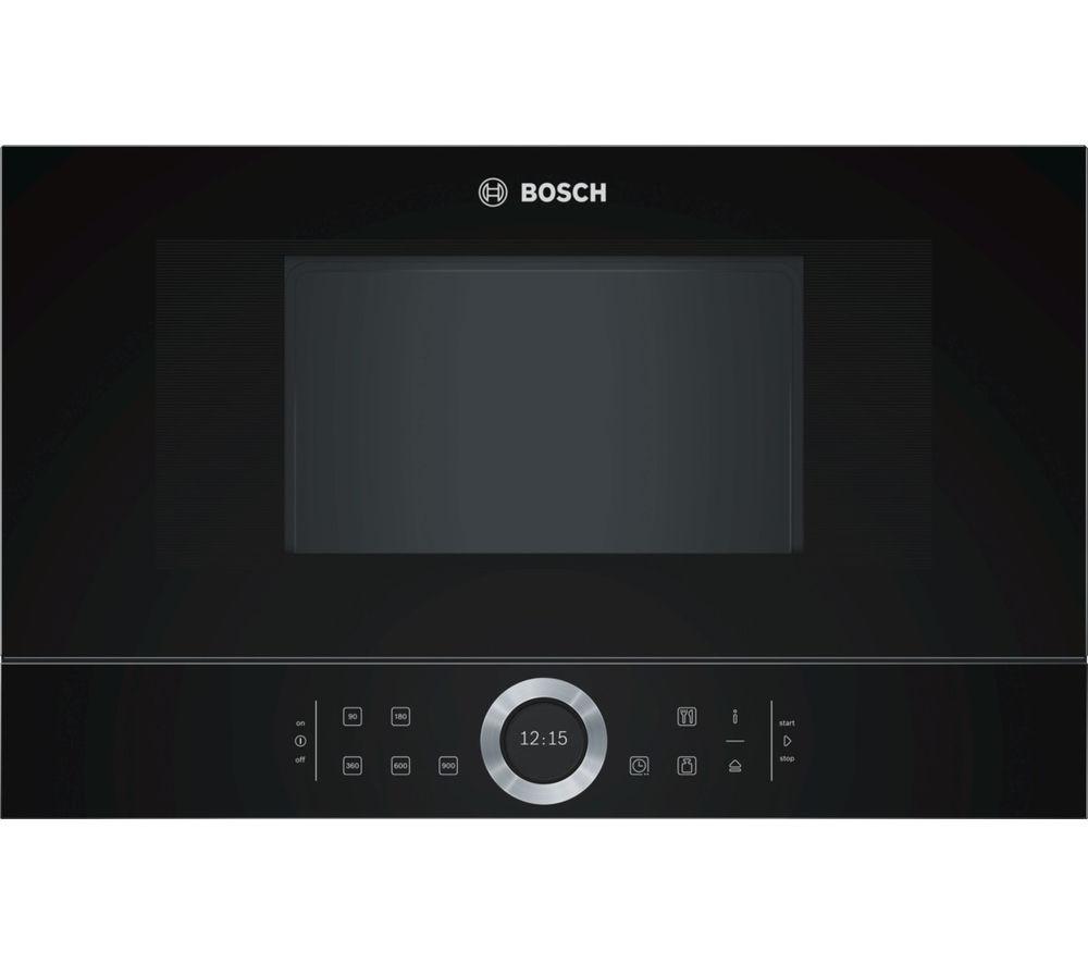 Buy BOSCH Series 8 BFL634GB1B BuiltIn Solo Microwave Black Currys