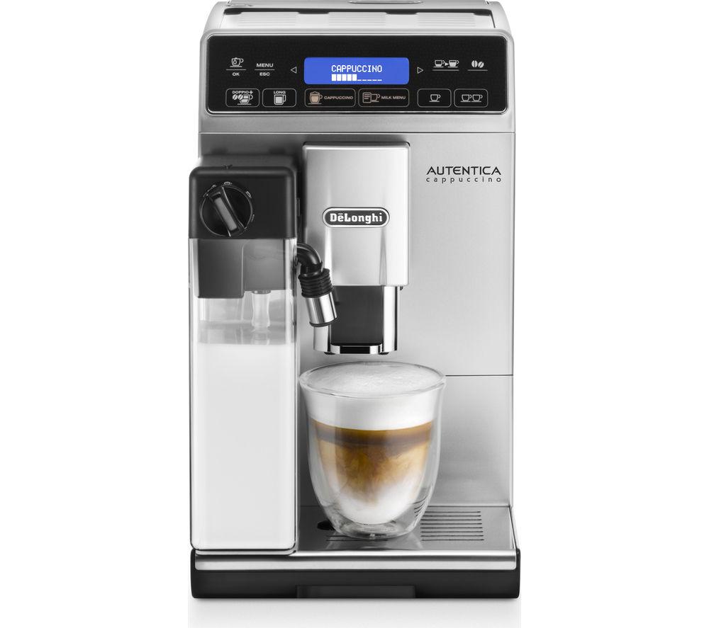 DELONGHI Autentica Cappuccino ETAM29.660.SB Bean To Cup Coffee Machine - Silver, Silver