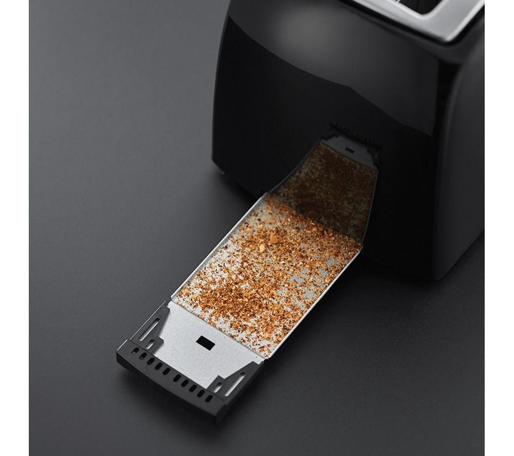RUSSELL HOBBS Textures 21641 2-Slice Toaster - Black image number 2 of 5