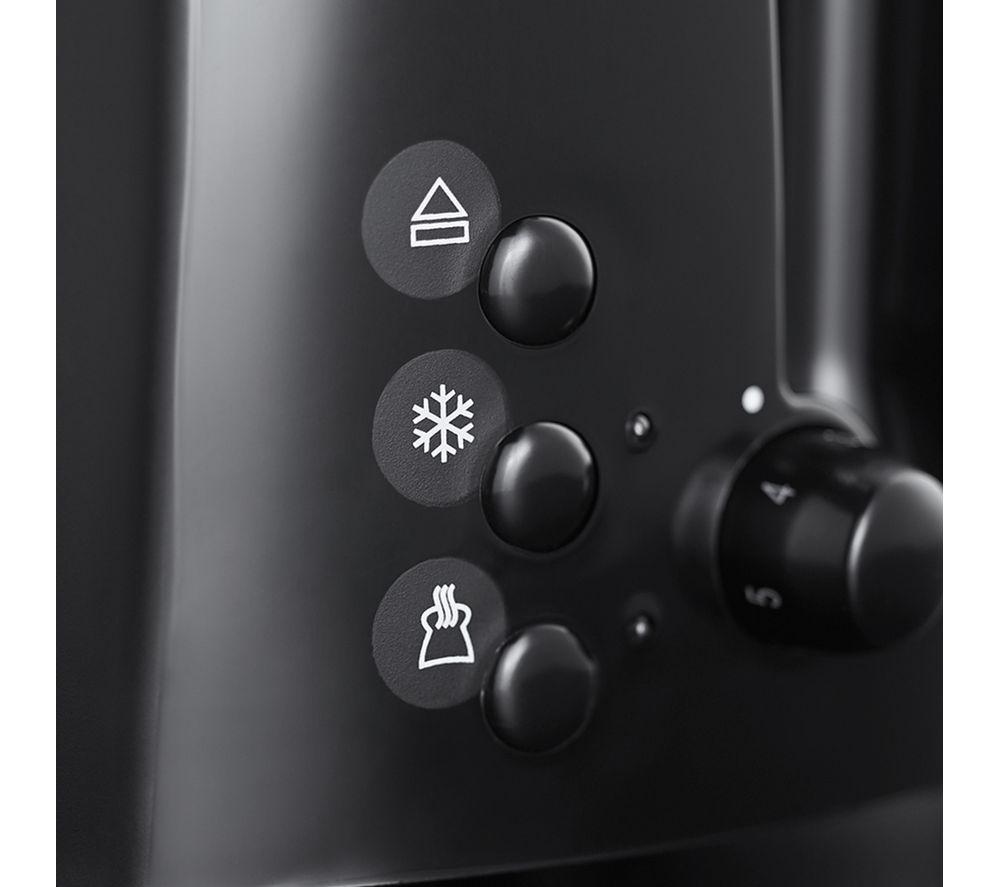 RUSSELL HOBBS Textures 21641 2-Slice Toaster - Black image number 3 of 5