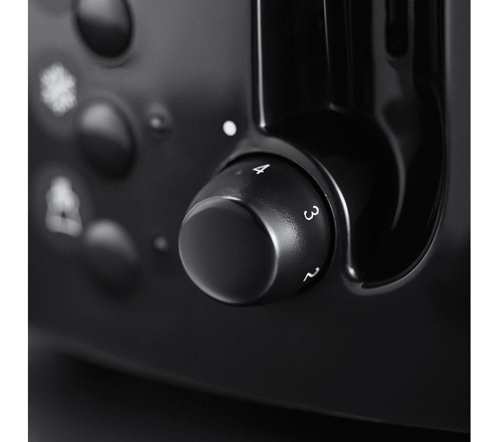 RUSSELL HOBBS Textures 21641 2-Slice Toaster - Black image number 4 of 5
