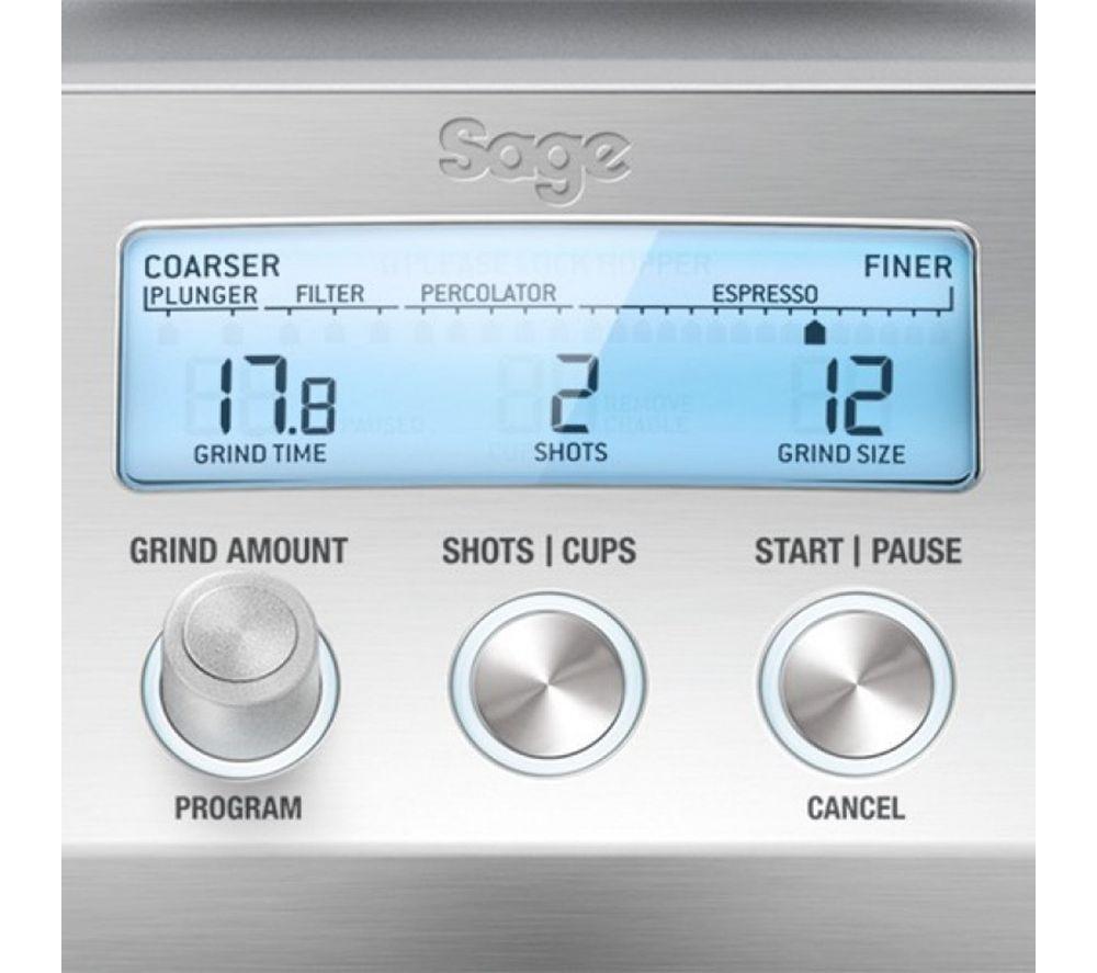 SAGE BCG820BSSUK Smart Grinder Pro - Silver image number 11 of 13