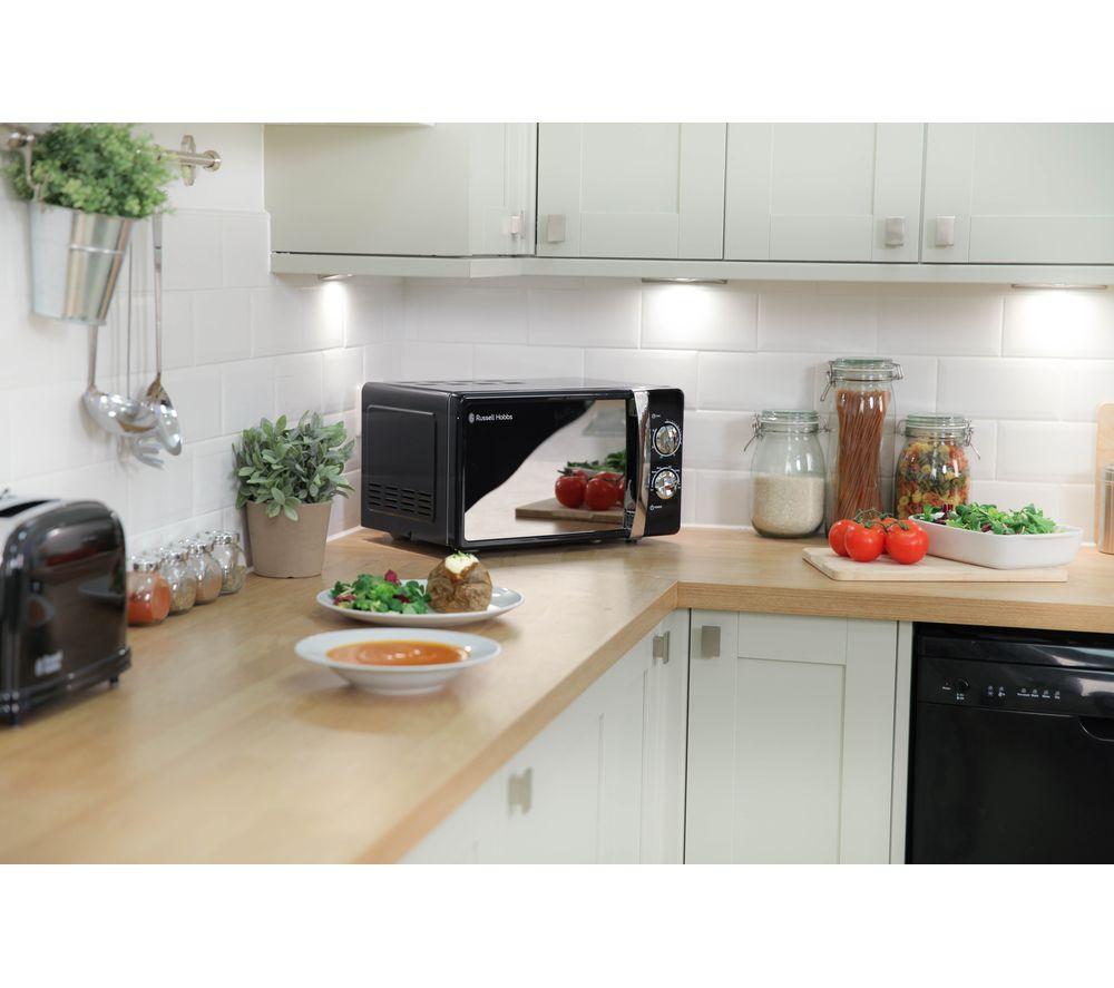 RUSSELL HOBBS RHMM701B Compact Solo Microwave - Black image number 4 of 6