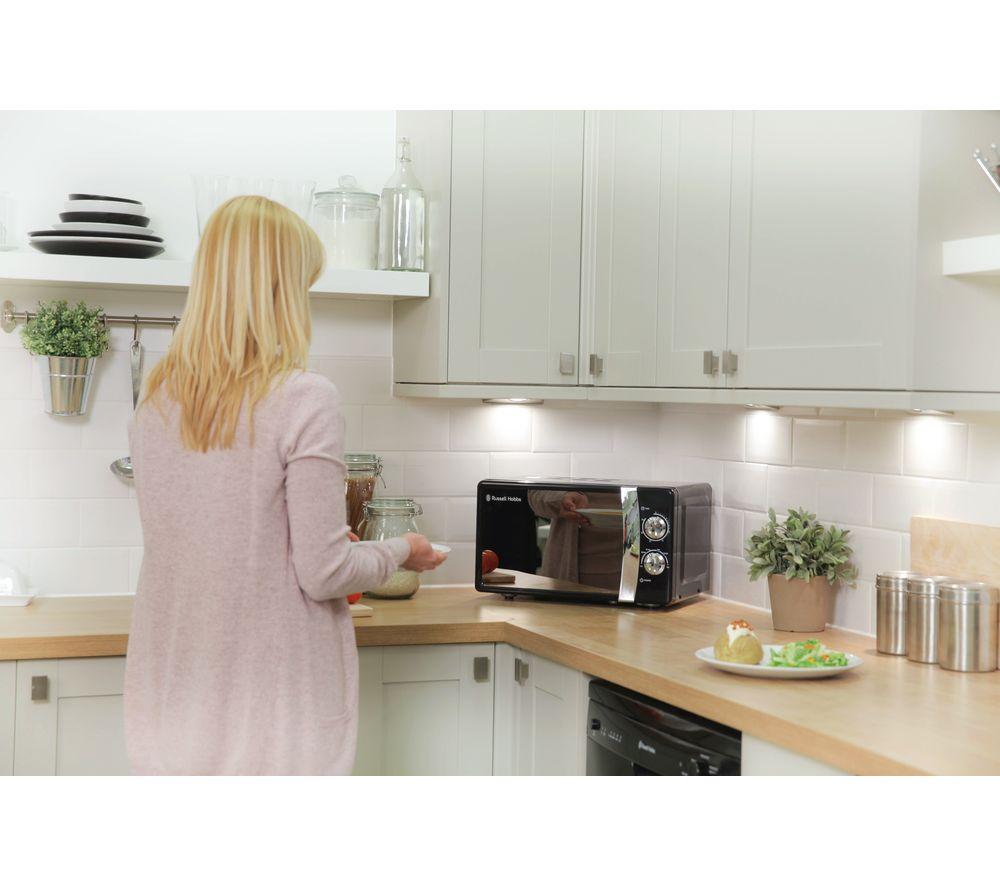 RUSSELL HOBBS RHMM701B Compact Solo Microwave - Black image number 5 of 6