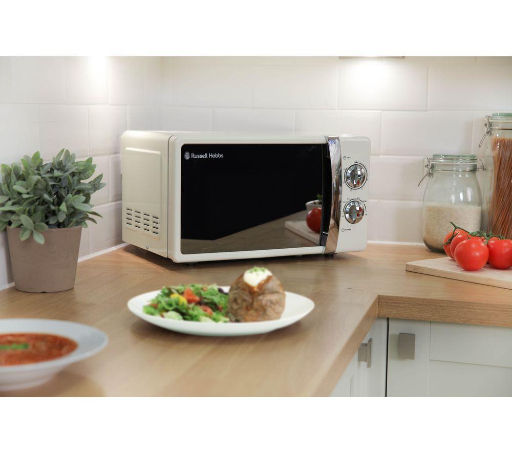 RUSSELL HOBBS RHMM701C Compact Solo Microwave - Cream image number 3 of 6