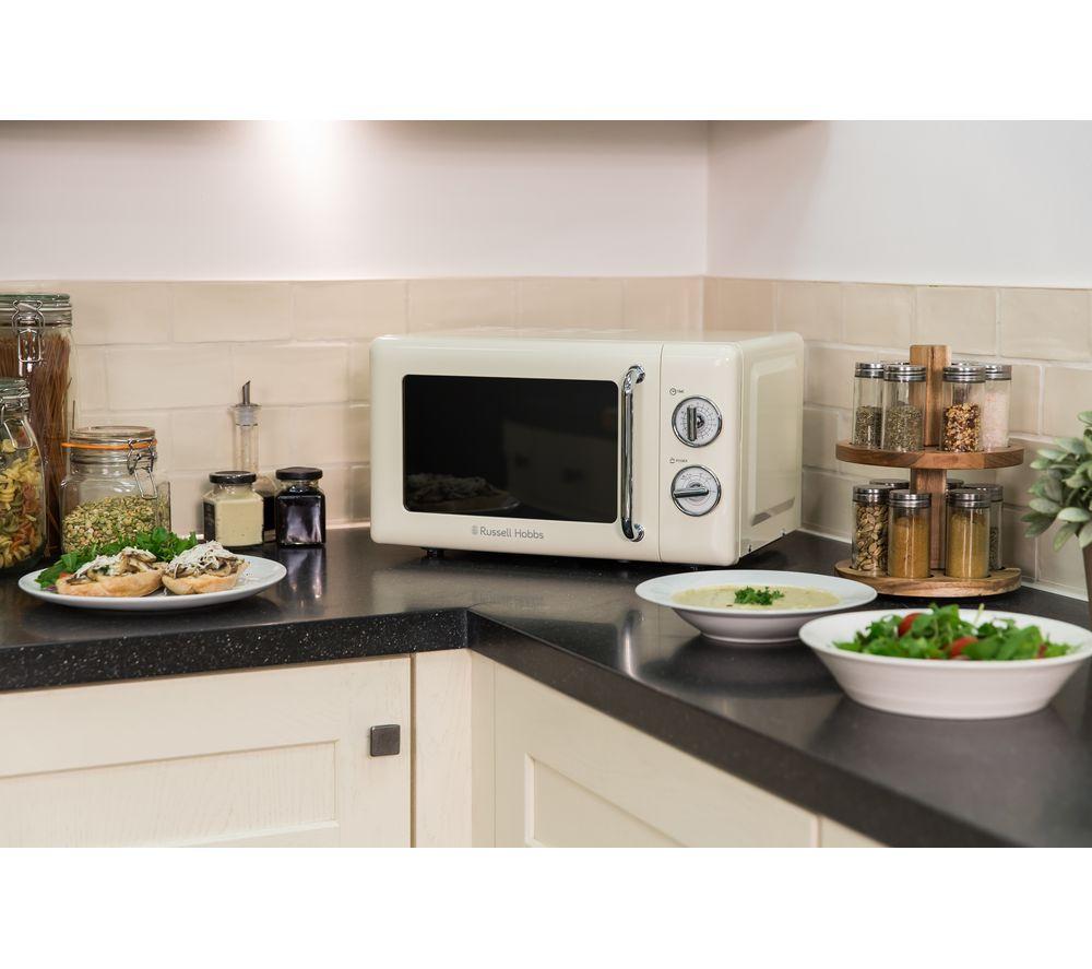 Buy RUSSELL HOBBS RHRETMM705C Solo Microwave Cream Currys