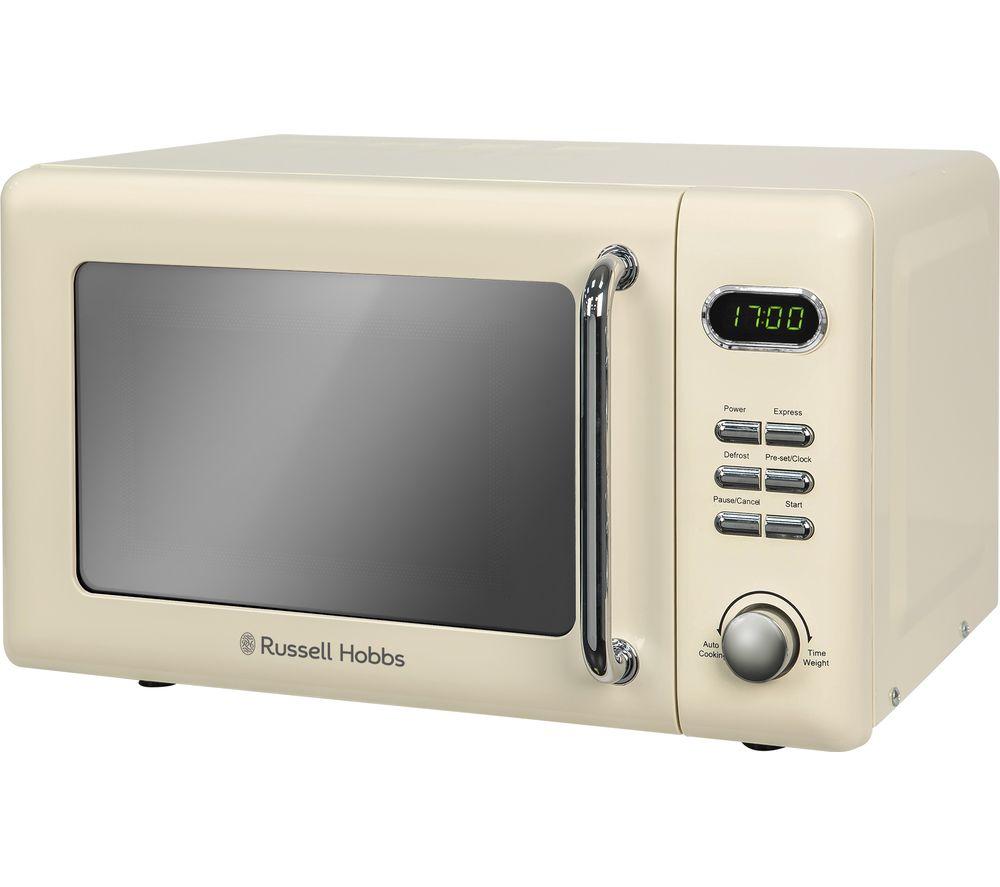 Russell Hobbs RHRETMD706C Compact Solo Microwave - Cream