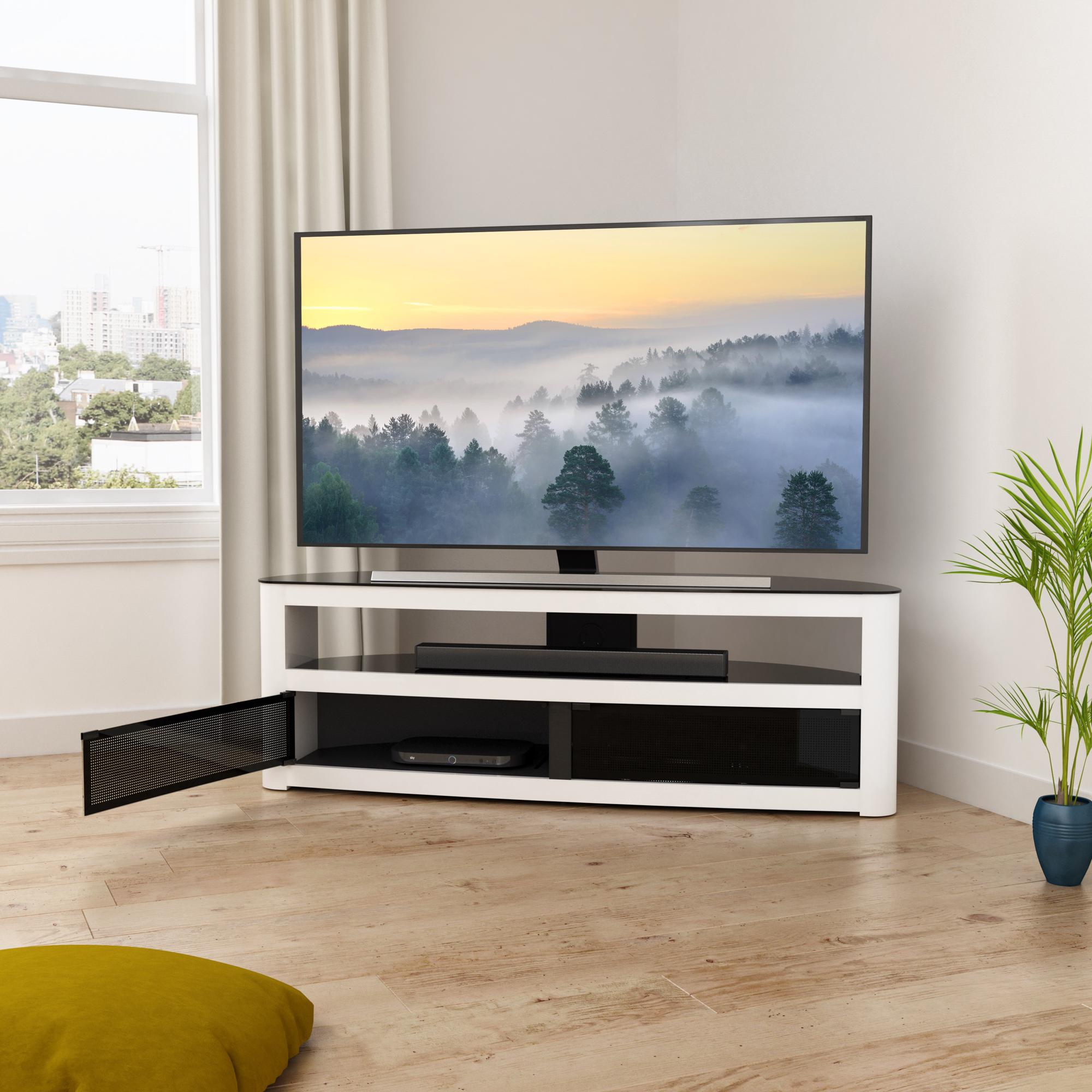 AVF Affinity Burghley Plus FS15BURXGW 1500 mm TV Stand for up to 70" TVs - White image number 7 of 7
