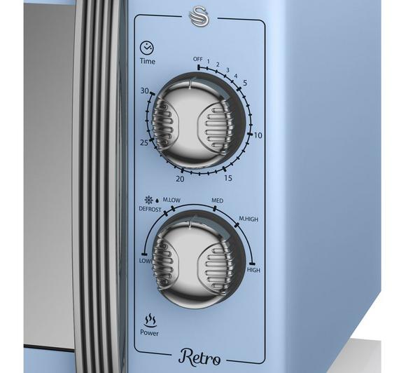 SWAN Retro SM22070BLN Solo Microwave - Blue image number 1