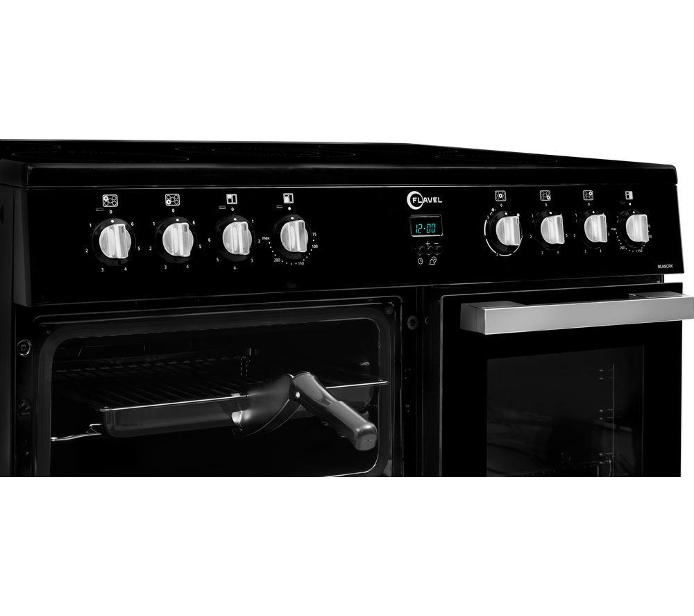 FLAVEL MLN9CRK 90 cm Electric Ceramic Range Cooker - Black image number 5 of 7