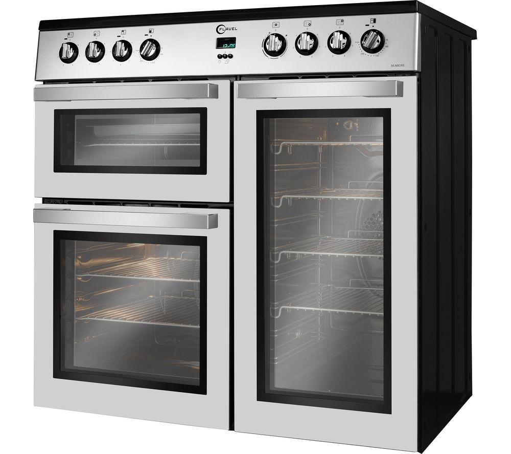 FLAVEL MLN9CRS 90 cm Electric Range Cooker - Silver image number 2 of 7