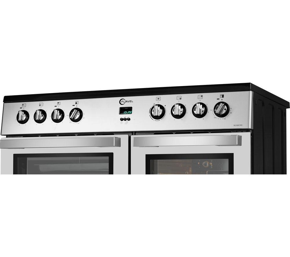 FLAVEL MLN9CRS 90 cm Electric Range Cooker - Silver image number 3 of 7
