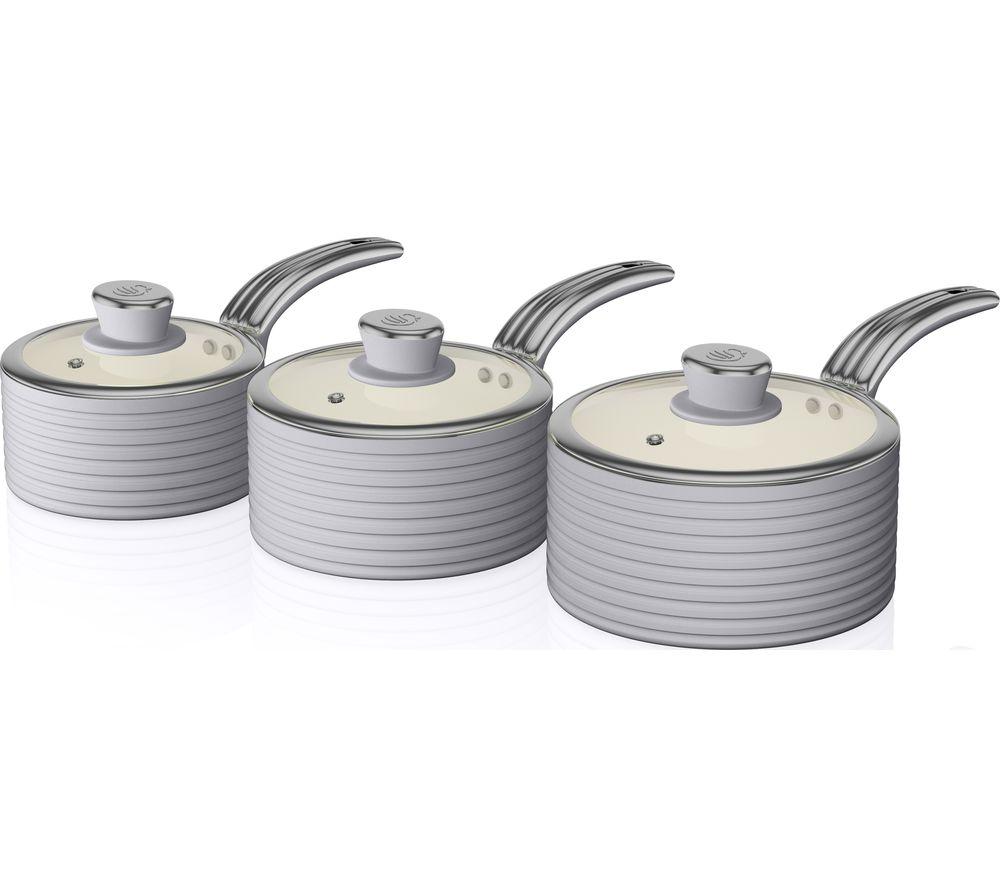 Swan Retro SWPS3020GRN 3-piece Non-stick Saucepan Set review