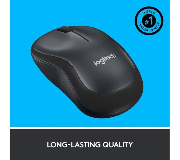LOGITECH M220 Silent Wireless Optical Mouse - Charcoal image number 2
