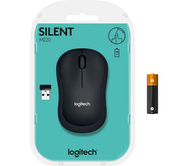 LOGITECH M220 Silent Wireless Optical Mouse - Charcoal image number 15