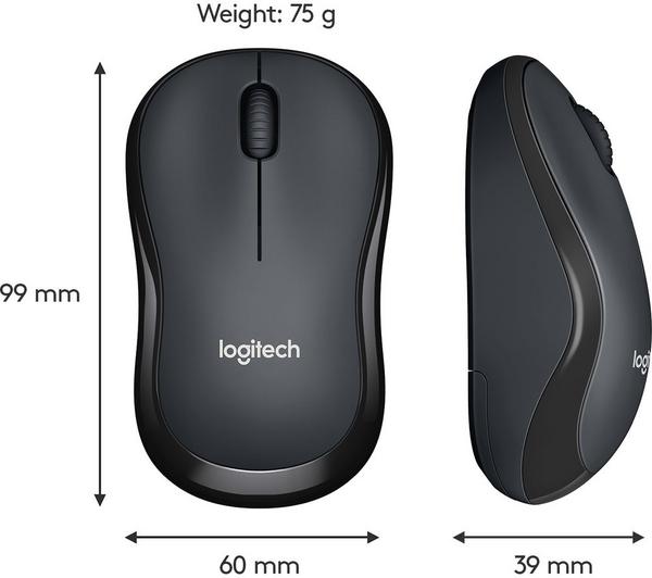 LOGITECH M220 Silent Wireless Optical Mouse - Charcoal image number 7