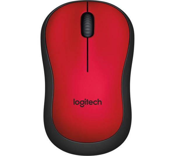 LOGITECH M220 Silent Wireless Optical Mouse - Red image number 3