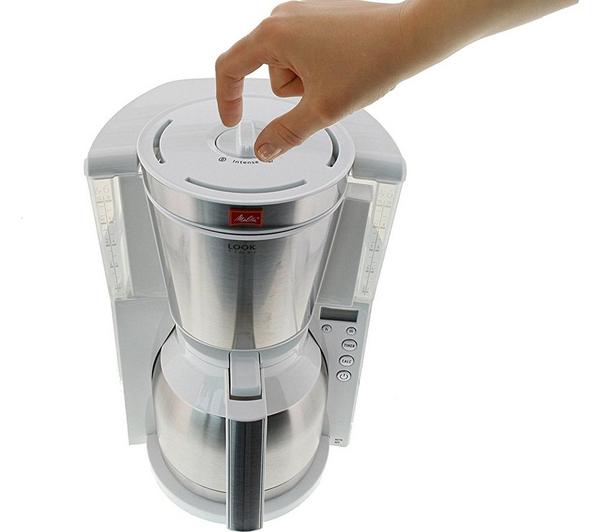MELITTA Look IV Therm Timer Filter Coffee Machine - White & Stainless Steel image number 5