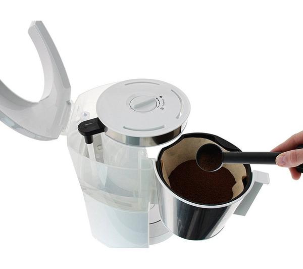 MELITTA Look IV Therm Timer Filter Coffee Machine - White & Stainless Steel image number 6