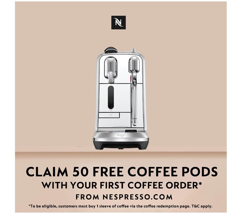 NESPRESSO by Sage Creatista Plus SNE800BTR Coffee Machine - Black image number 2 of 2
