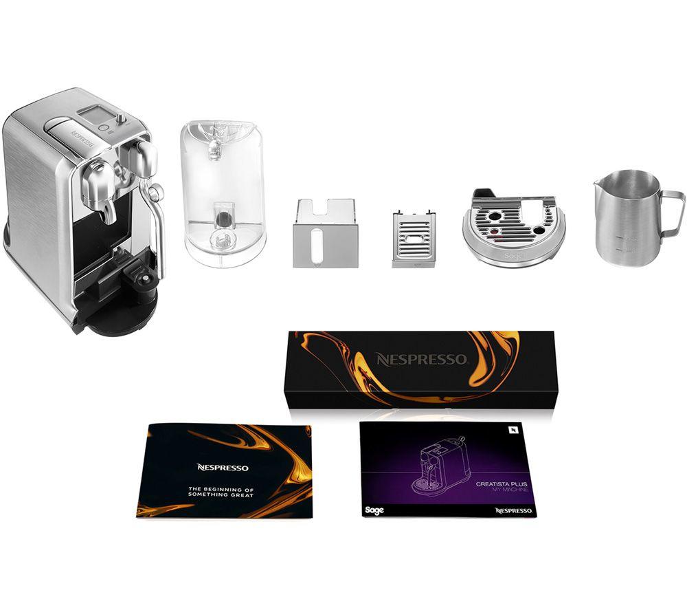 NESPRESSO by Sage Creatista Plus BNE800BSS Coffee Machine - Stainless Steel image number 9 of 10