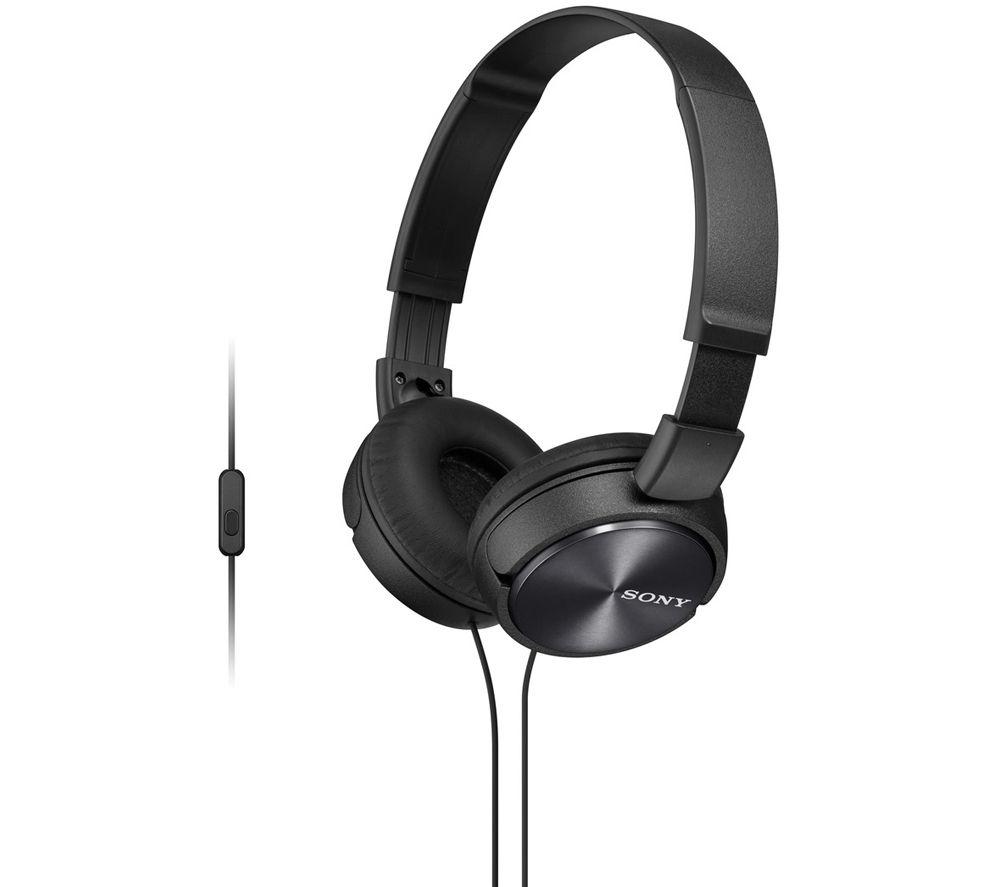 SONY MDR-ZX310APB Headphones - Black, Black