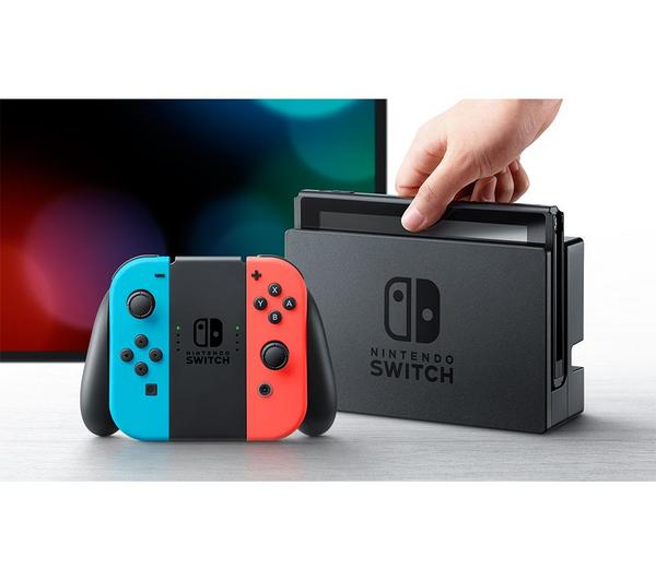NINTENDO Switch - Neon Red & Blue image number 1