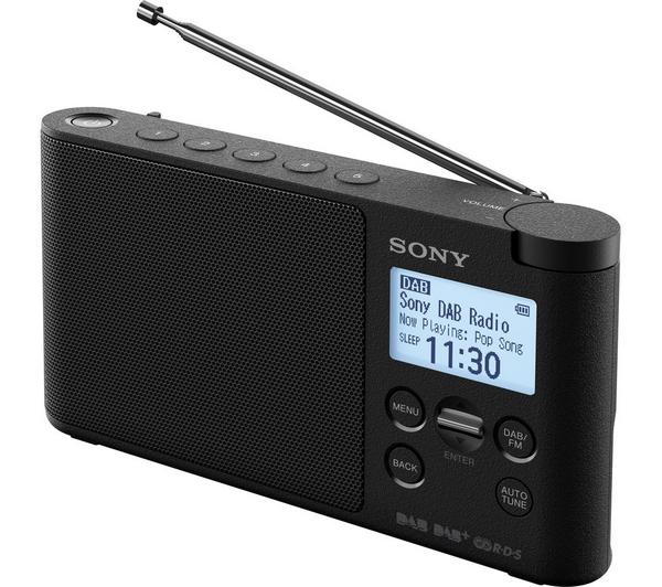 SONY XDR-S41D Portable DAB+/FM Clock Radio - Black image number 0