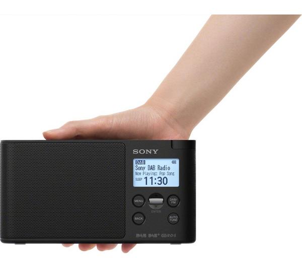 SONY XDR-S41D Portable DAB+/FM Clock Radio - Black image number 2