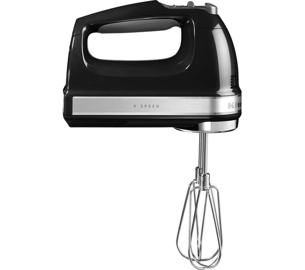 KitchenAid 9-Speed Digital Hand Mixer with Turbo Beater II Accessories and  Pro Whisk - Onyx Black