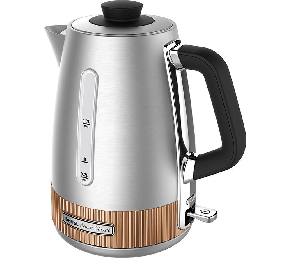 TEFAL Avanti Classic KI290F40 Traditional Kettle - Silver & Copper, Gold,Silver/Grey