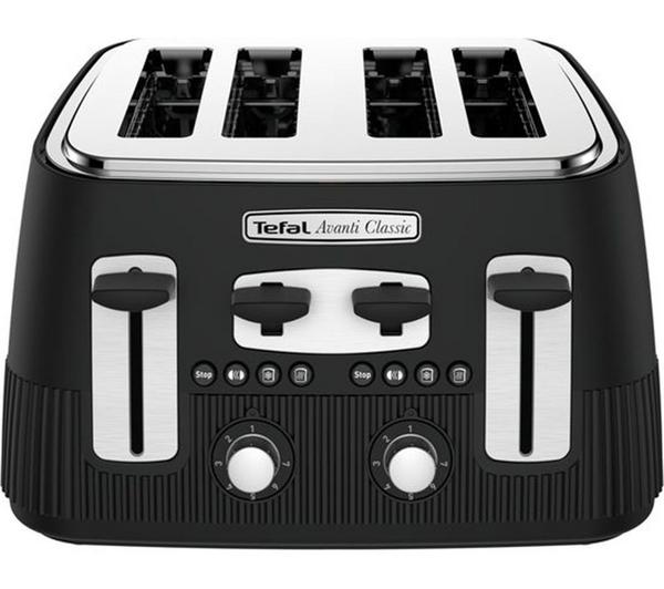 TEFAL Avanti Classic TT780N40 4-Slice Toaster - Matte Black image number 6