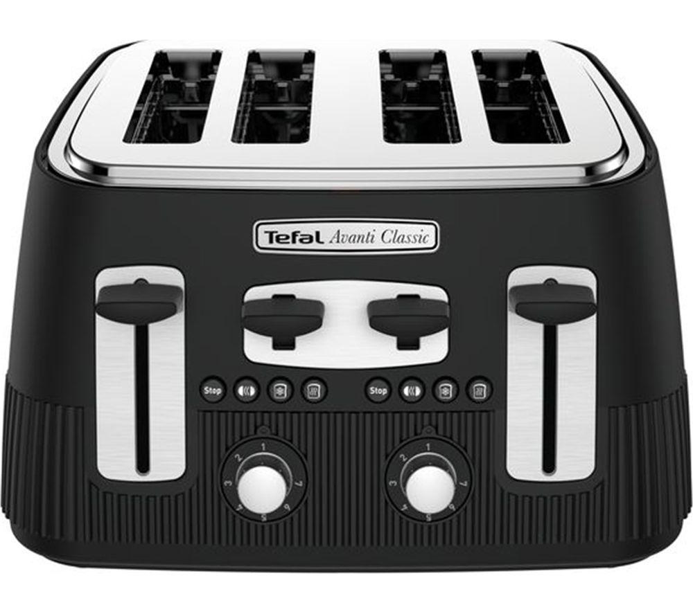 TEFAL Avanti Classic TT780N40 4-Slice Toaster - Matte Black image number 7 of 9