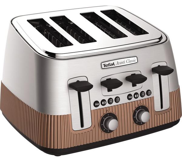 TEFAL Avanti Classic TT780F40 4-Slice Toaster - Copper image number 1