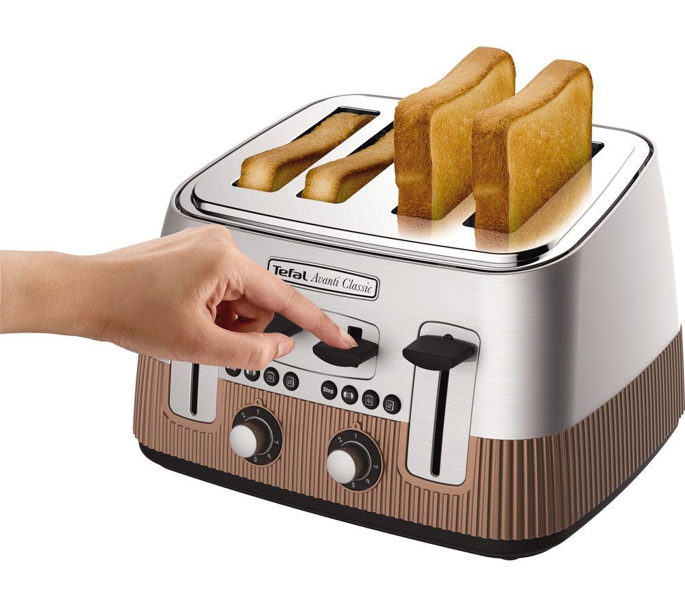 TEFAL Avanti Classic TT780F40 4-Slice Toaster - Copper image number 8 of 15