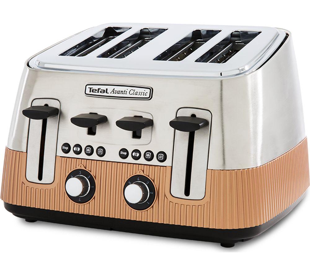 Buy TEFAL Avanti Classic TT780F40 4 Slice Toaster Copper Currys