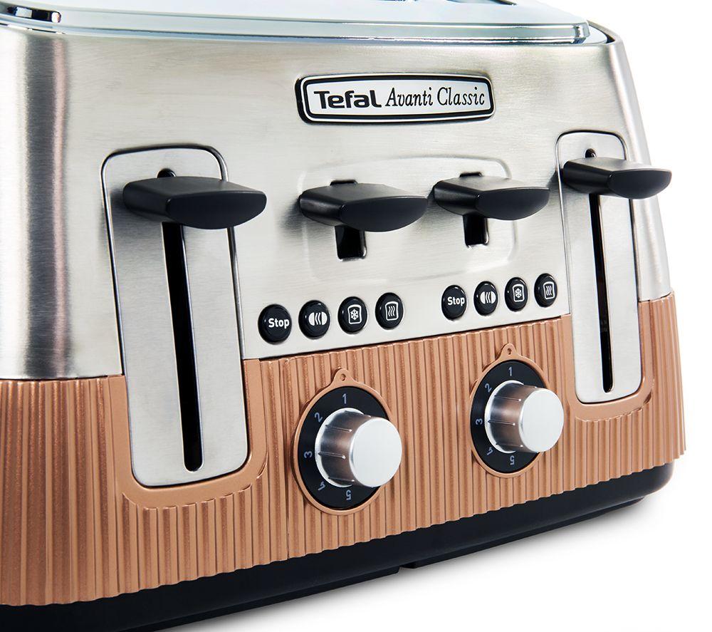 TEFAL Avanti Classic TT780F40 4-Slice Toaster - Copper image number 12 of 15