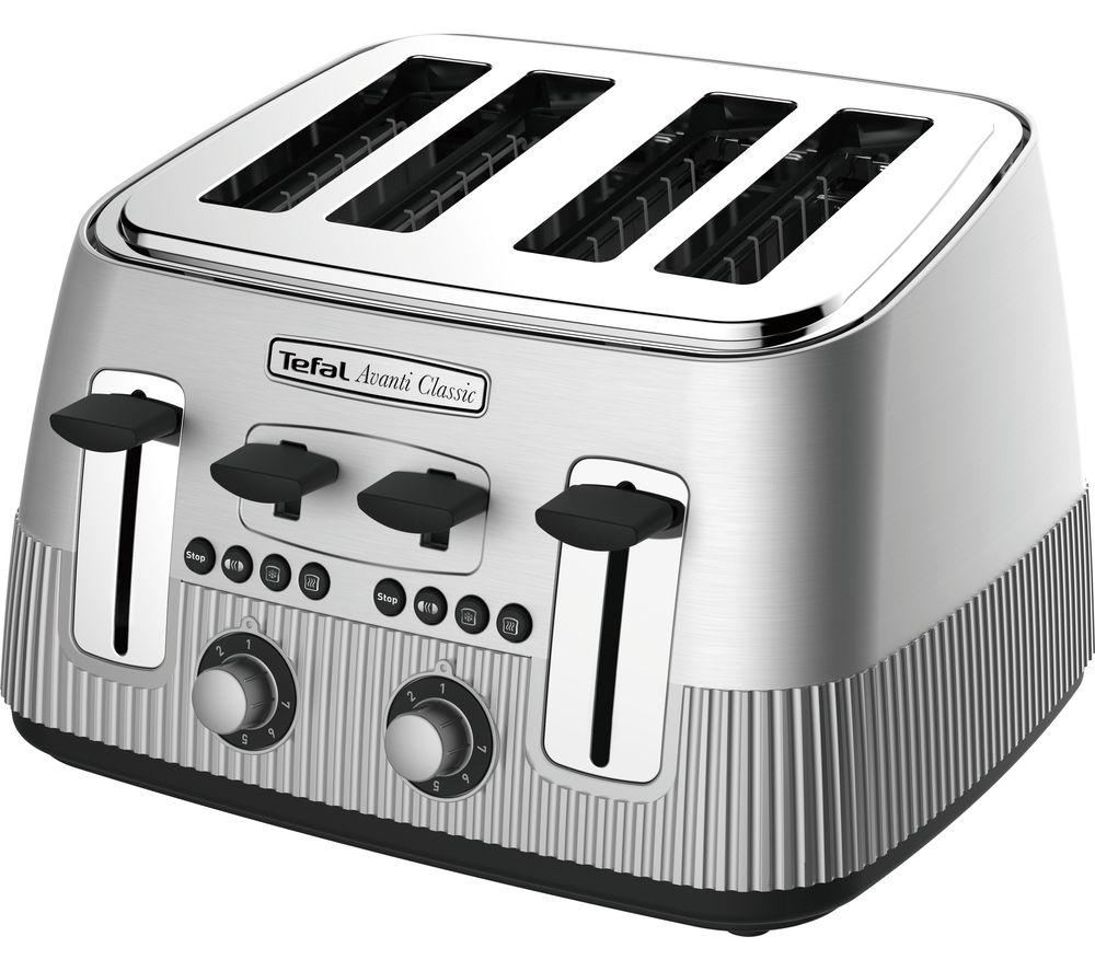 Buy TEFAL Avanti Classic TT780E40 4Slice Toaster Silver Currys