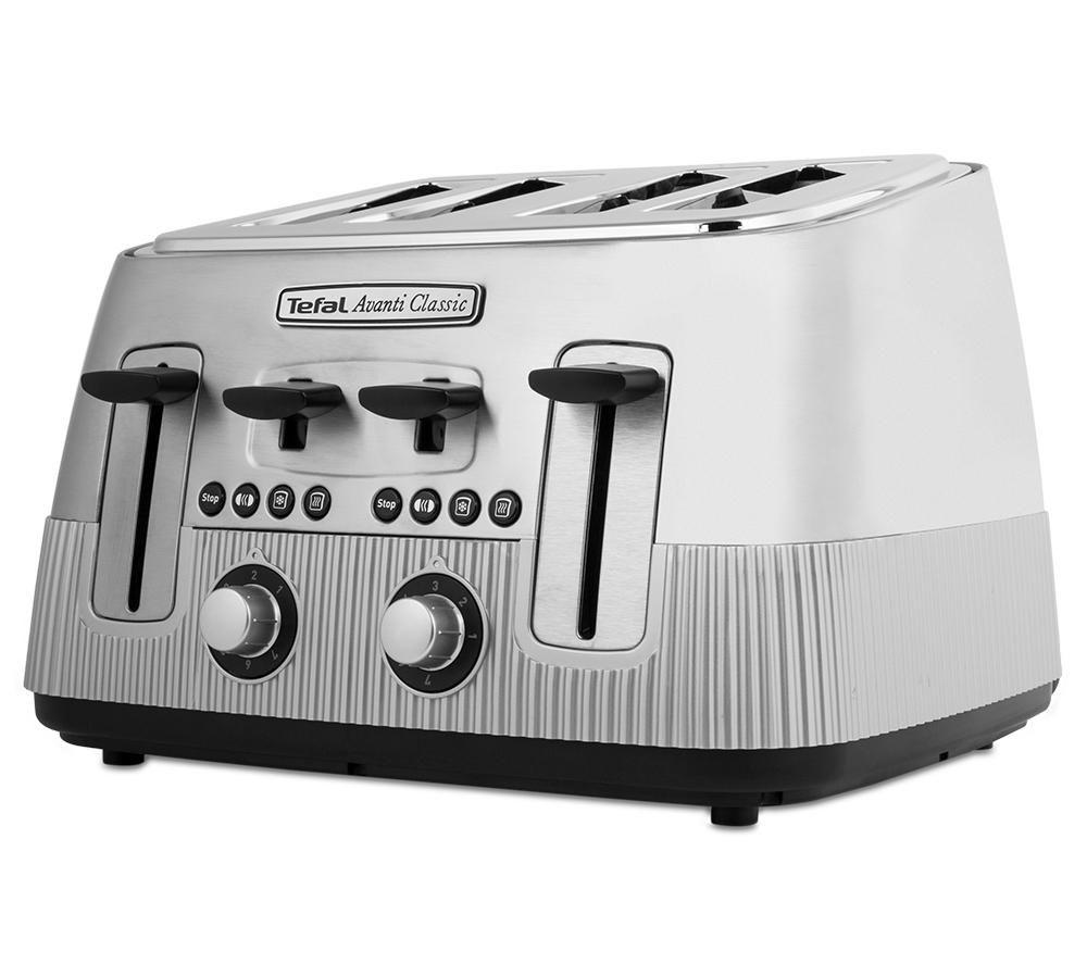 Buy TEFAL Avanti Classic TT780E40 4Slice Toaster Silver Currys