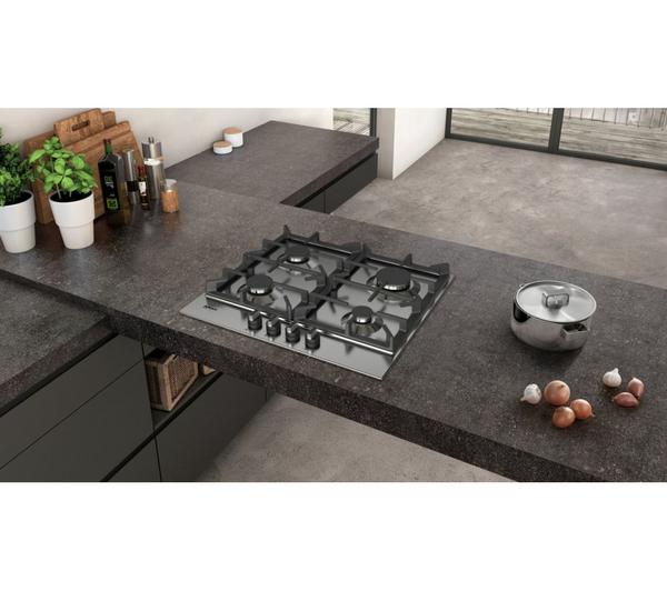 NEFF N70 T26DS49N0 Gas Hob - Stainless Steel image number 2