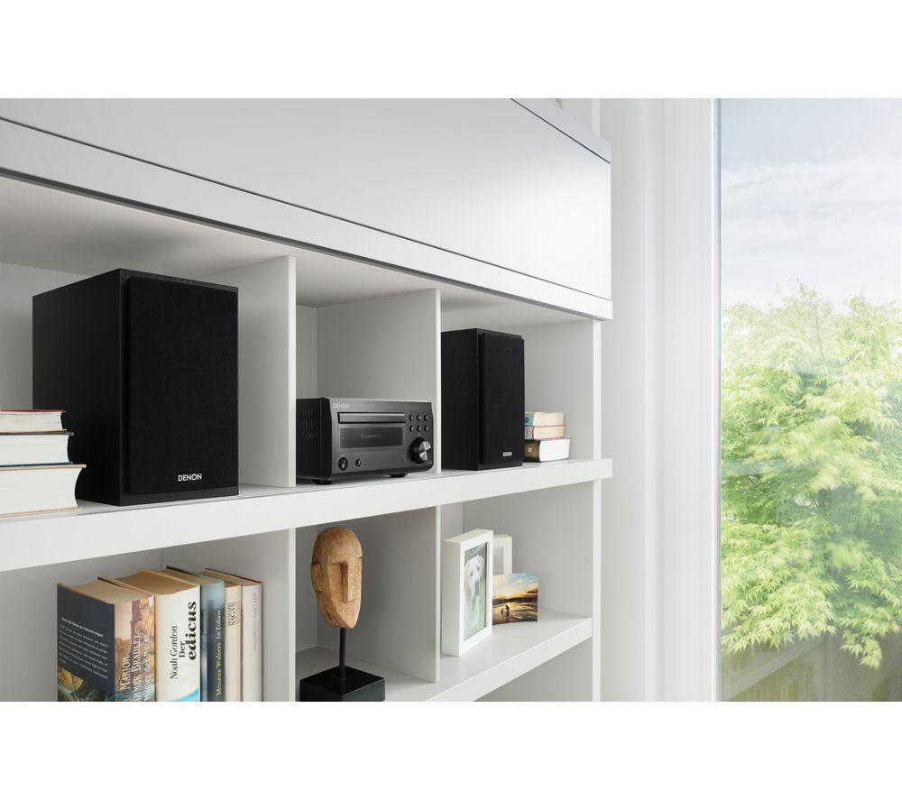 DENON DM-41DAB Wireless Traditional Hi-Fi System - Black image number 5 of 11