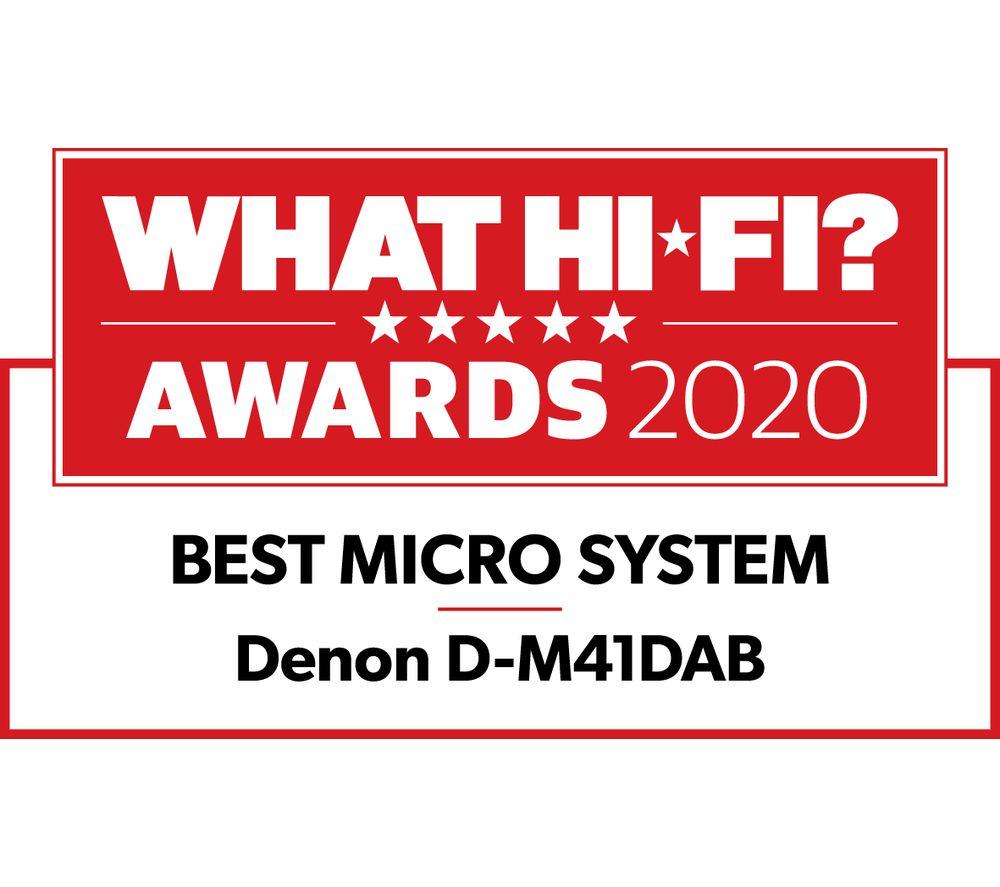 DENON DM-41DAB Wireless Traditional Hi-Fi System - Black image number 7 of 11