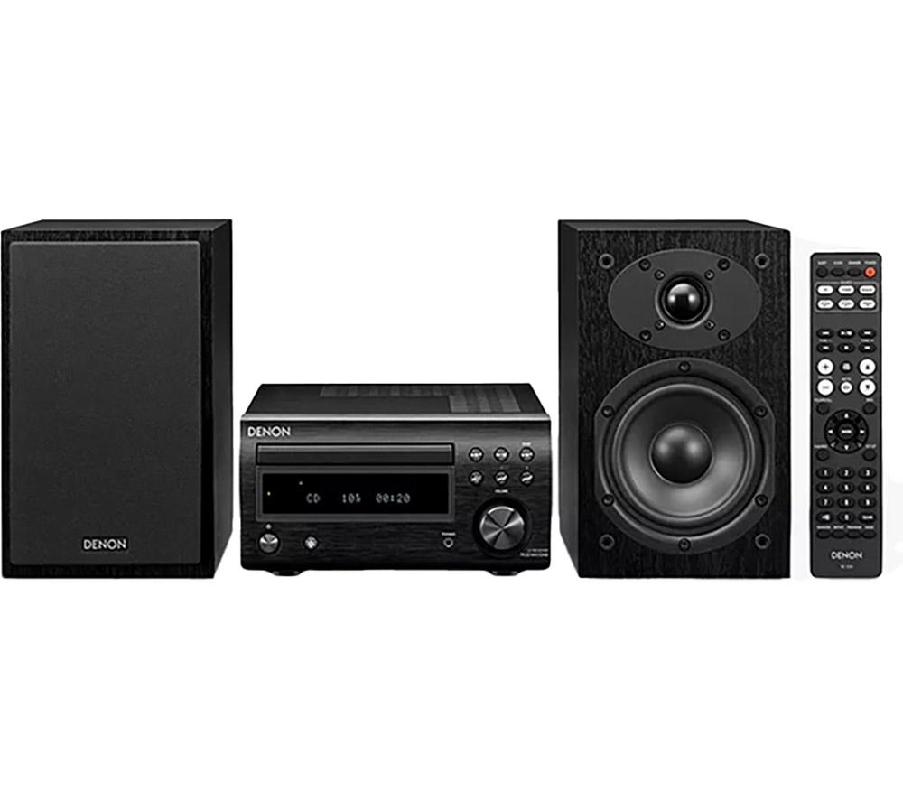 DENON DM-41DAB Wireless Traditional Hi-Fi System - Black image number 8 of 11