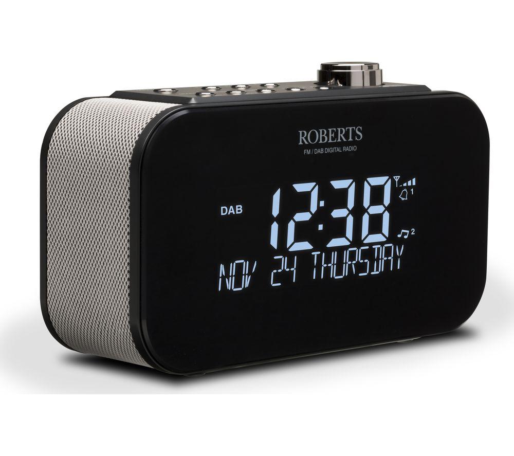Buy ROBERTS Ortus 3 DAB/FM Clock Radio Black Currys