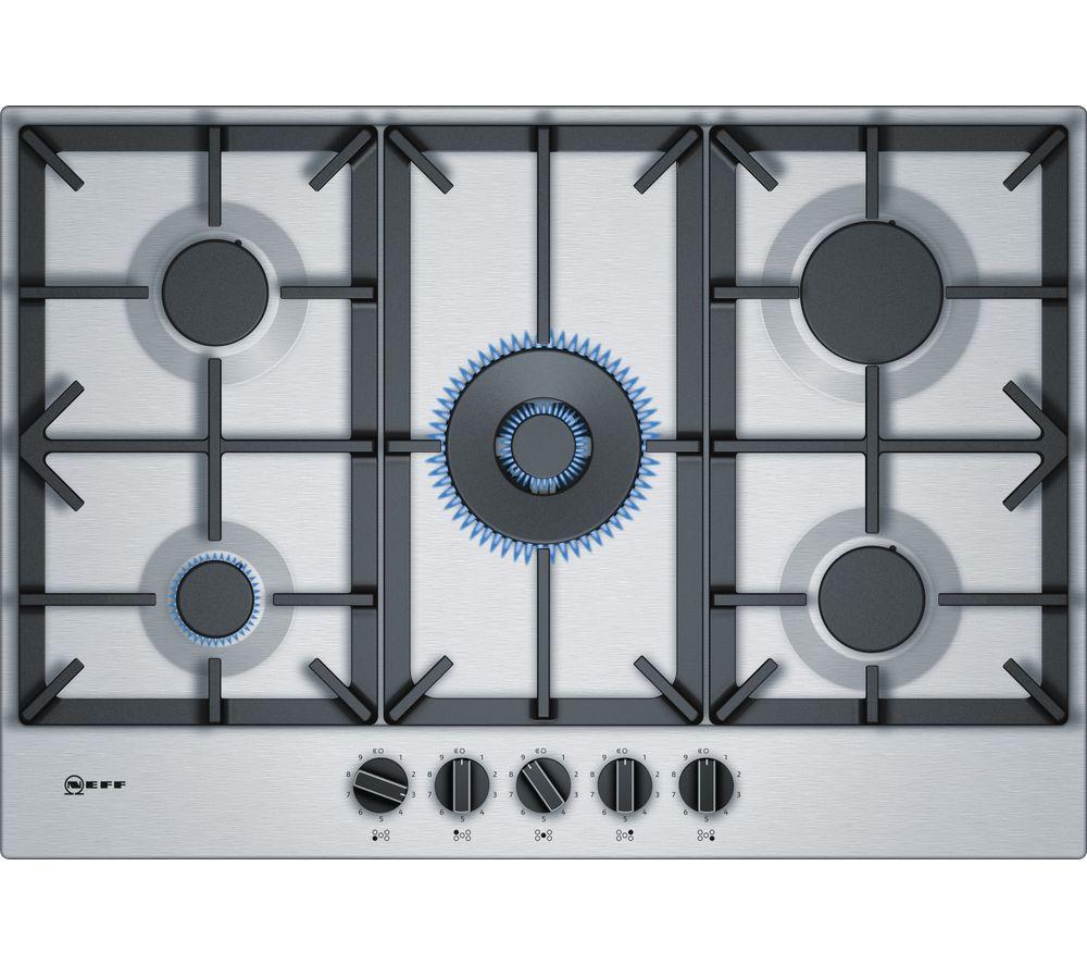 NEFF N70 T27DS59N0 Gas Hob - Stainless Steel, Stainless Steel