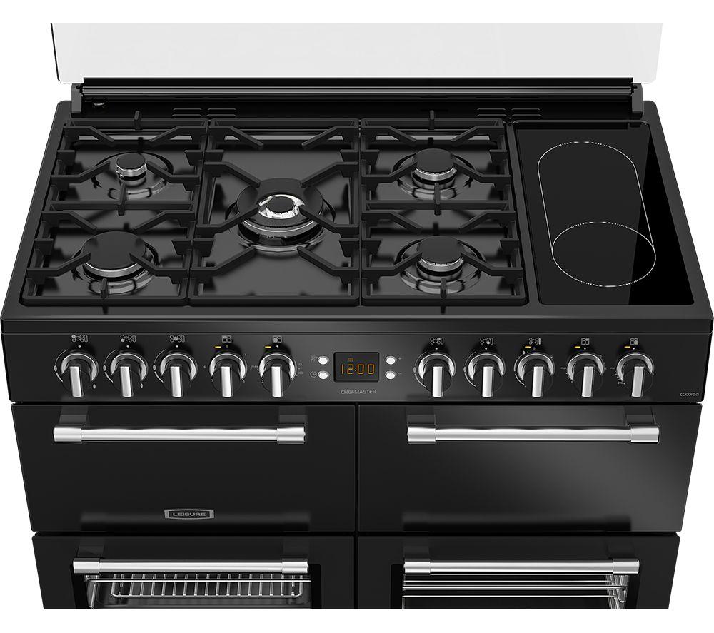 LEISURE Chefmaster CC100F521K 100 cm Dual Fuel Range Cooker - Black image number 4 of 9