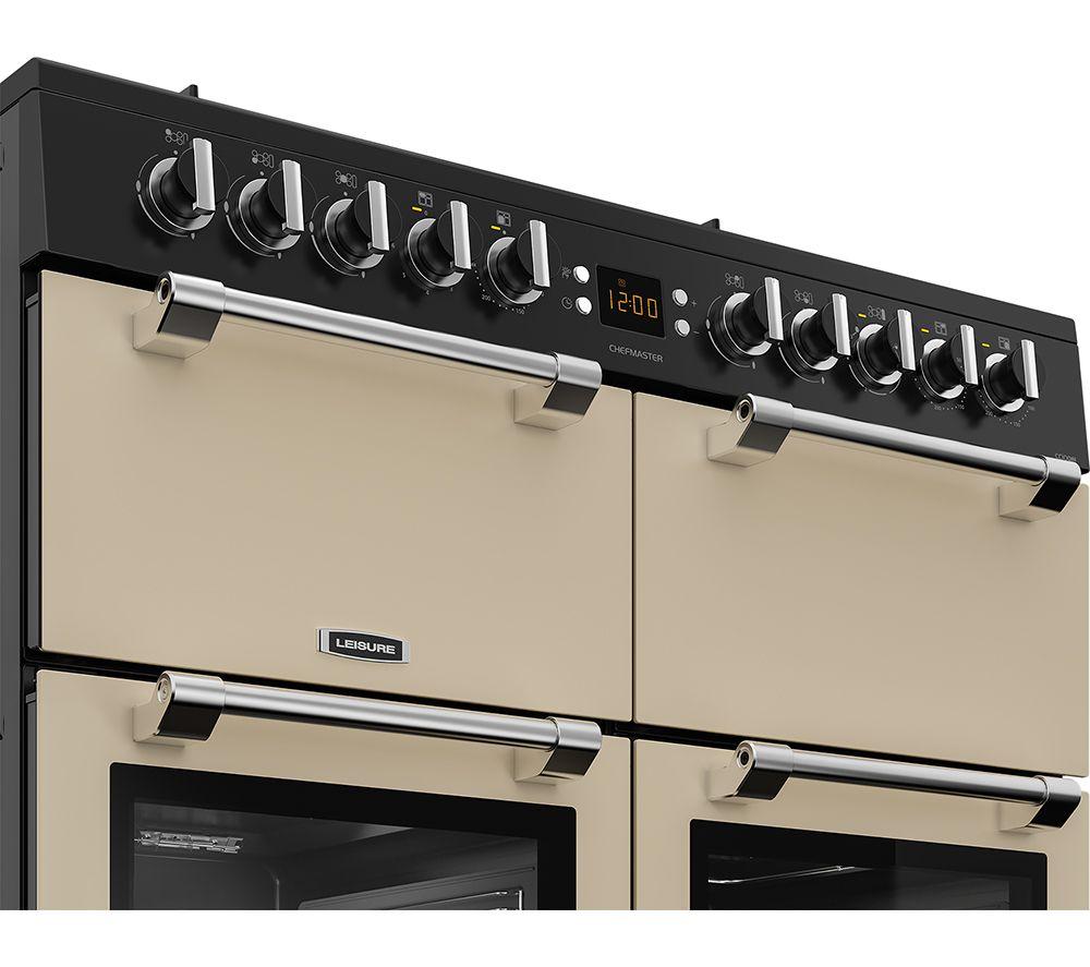 LEISURE Chefmaster CC100F521C 100 cm Dual Fuel Range Cooker - Cream & Black image number 4 of 9
